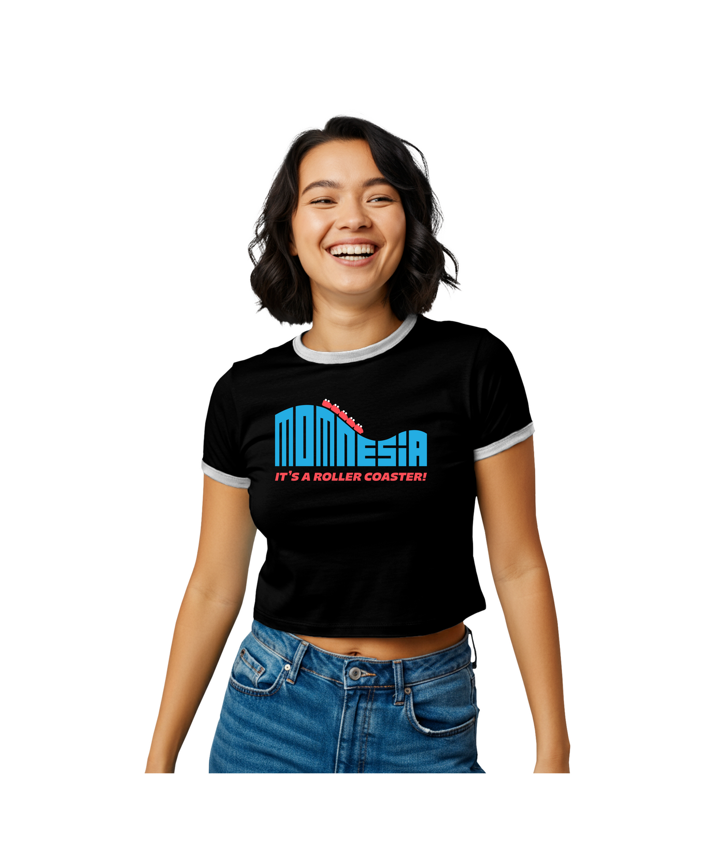 Momnesia Ringer Baby Tee